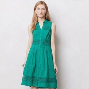 Maeve Green Midi Dress